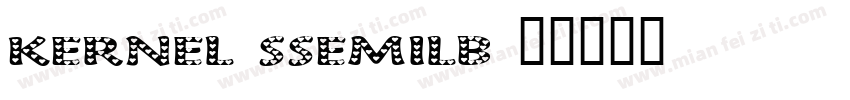 kernel ssemilb字体转换